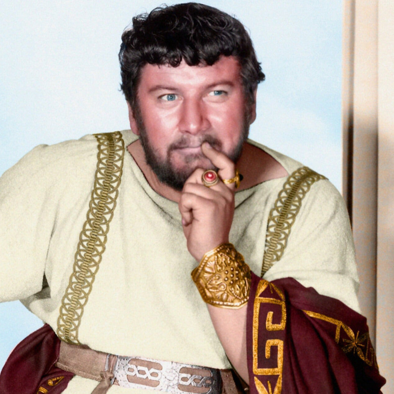 Peter Ustinov -- Deluxe 8.5" x 11" Art Print || Slimy Slave Trader from Kubrick's Classic!