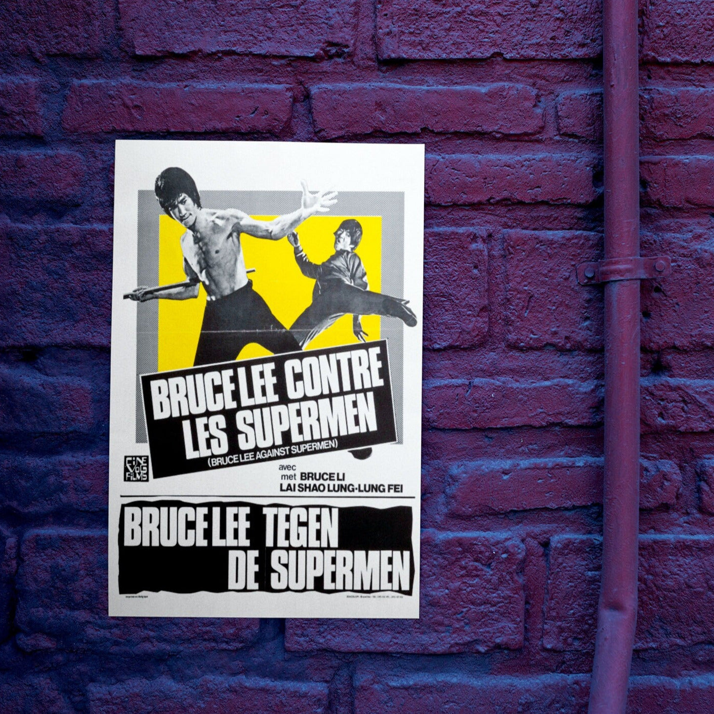 Bruce Lee Against the Supermen -- 11" x 17" Deluxe Poster Art Print