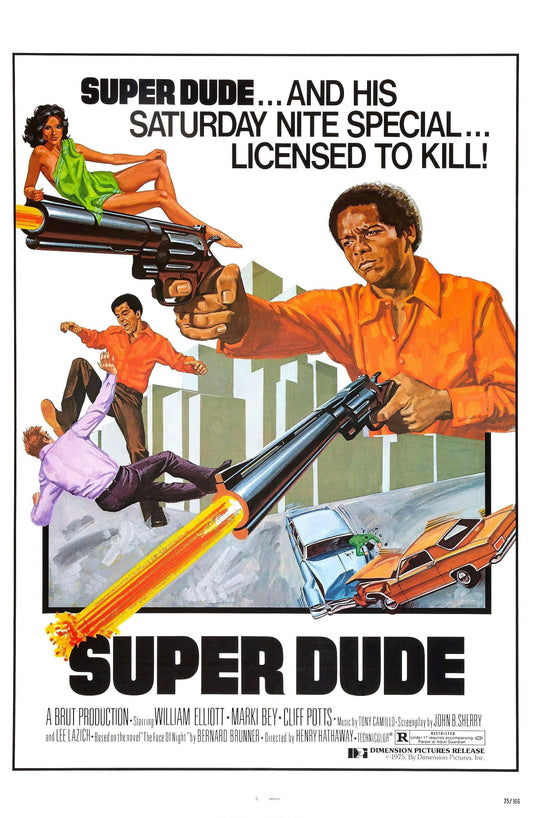 Super Dude -- 11" x 17" Deluxe Poster Art Print || Push Super Dude Too Far? You Wind Up Super DEAD, 'Brother'!