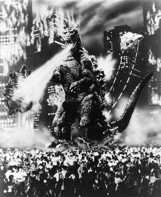 Godzilla 1985 -- Deluxe 8.5" x 11" Art Print || Godzilla Levels Tokyo w/ Radioactive Breath!