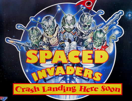 Spaced Invaders - 8.5" x 11" Deluxe Art Print || Wise-ass Martians Kick Puny Earthlings' Arses -- Or DO They? 80s Cult Film!