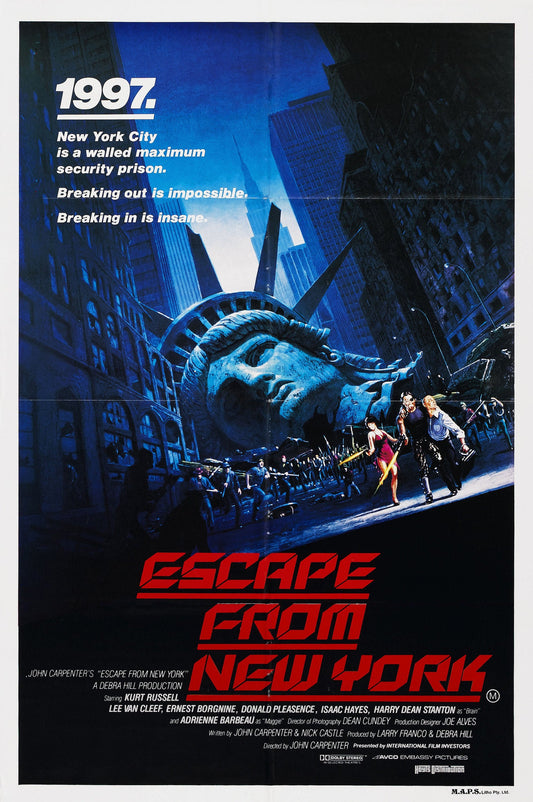 Escape from New York -- 11" x 17" Deluxe Poster Art Print || John Carpenter's Dystopic Nightmare!