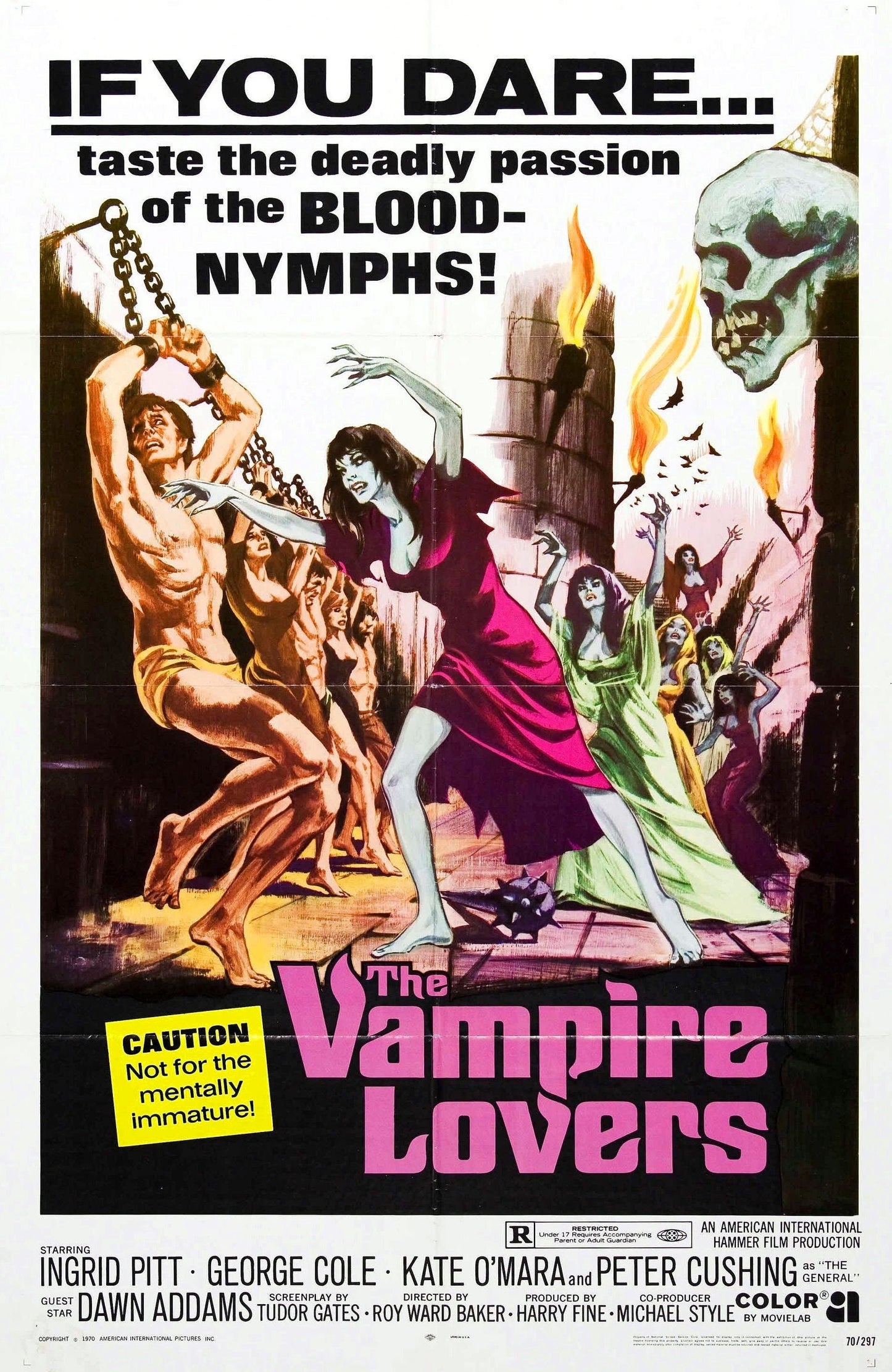 The Vampire Lovers -- 11" x 17" Deluxe Poster Art Print || Man-Hunting, Hunk-Devouring Lesbian Vampires!