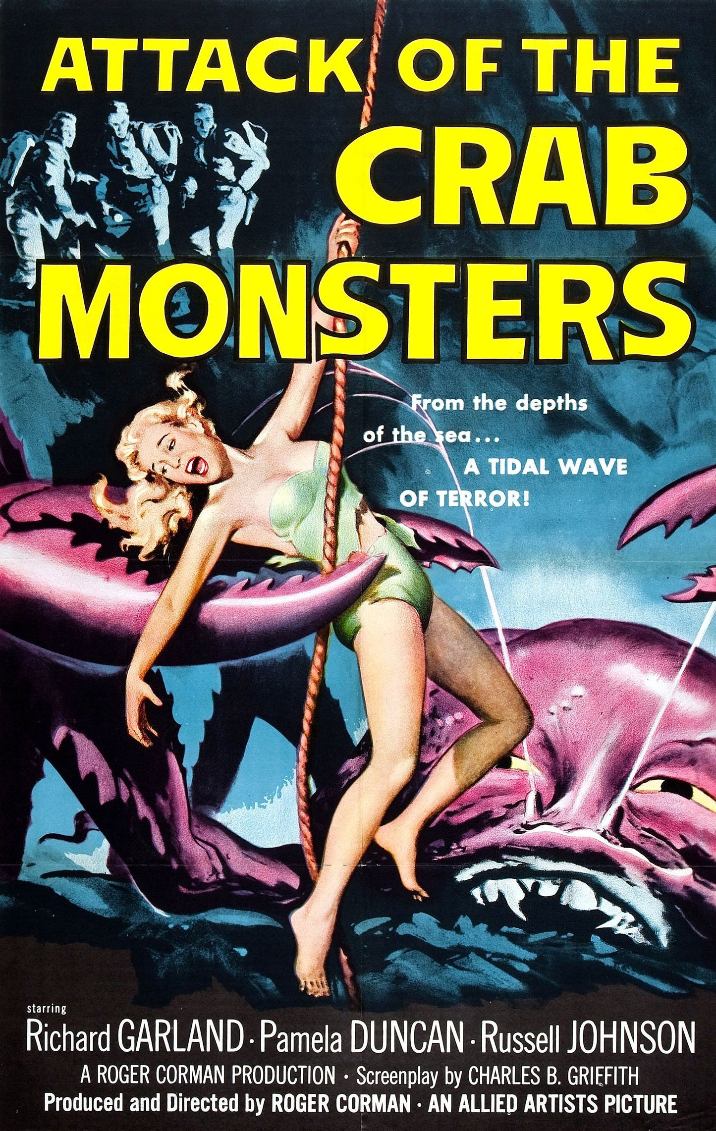 Attack of the Crab Monsters -- 11" x 17" Deluxe Poster Art Print || Roger Corman Drive-In Monster Classic!