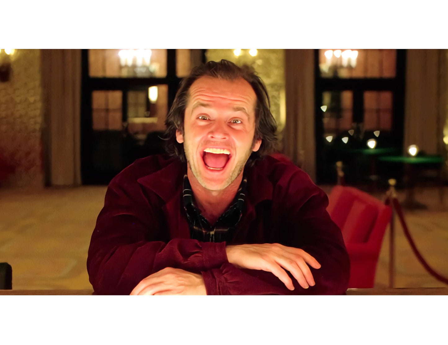 The Shining -- 8.5" x 11" Deluxe Art Print || Jack Nicholson at the Overlook Hotel bar!