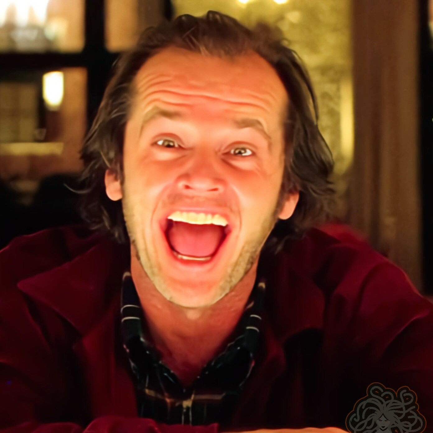 The Shining -- 8.5" x 11" Deluxe Art Print || Jack Nicholson at the Overlook Hotel bar!