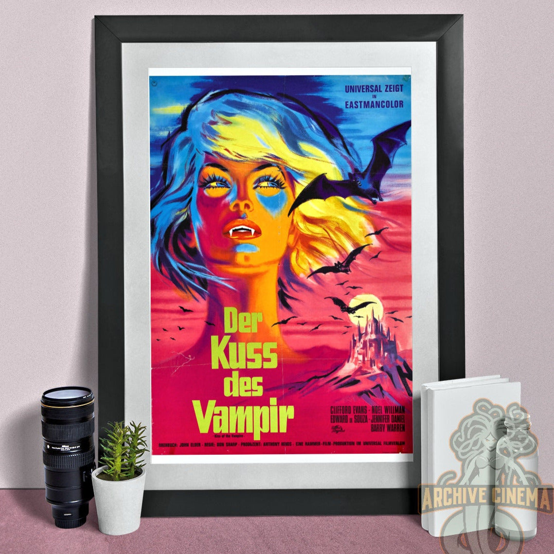 Kiss of the Vampire -- 11" x 17" Deluxe Poster Art Print || Seductive, Sexy Vampires!