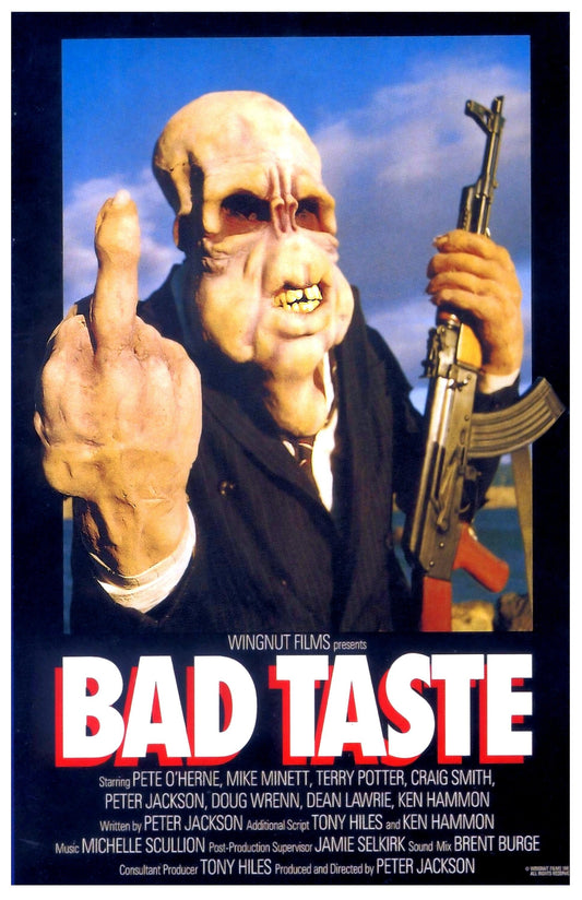 Bad Taste -- 11" x 17" Deluxe Poster Art Print || Early Peter Jackson Hilarity in Poster Wall Art!