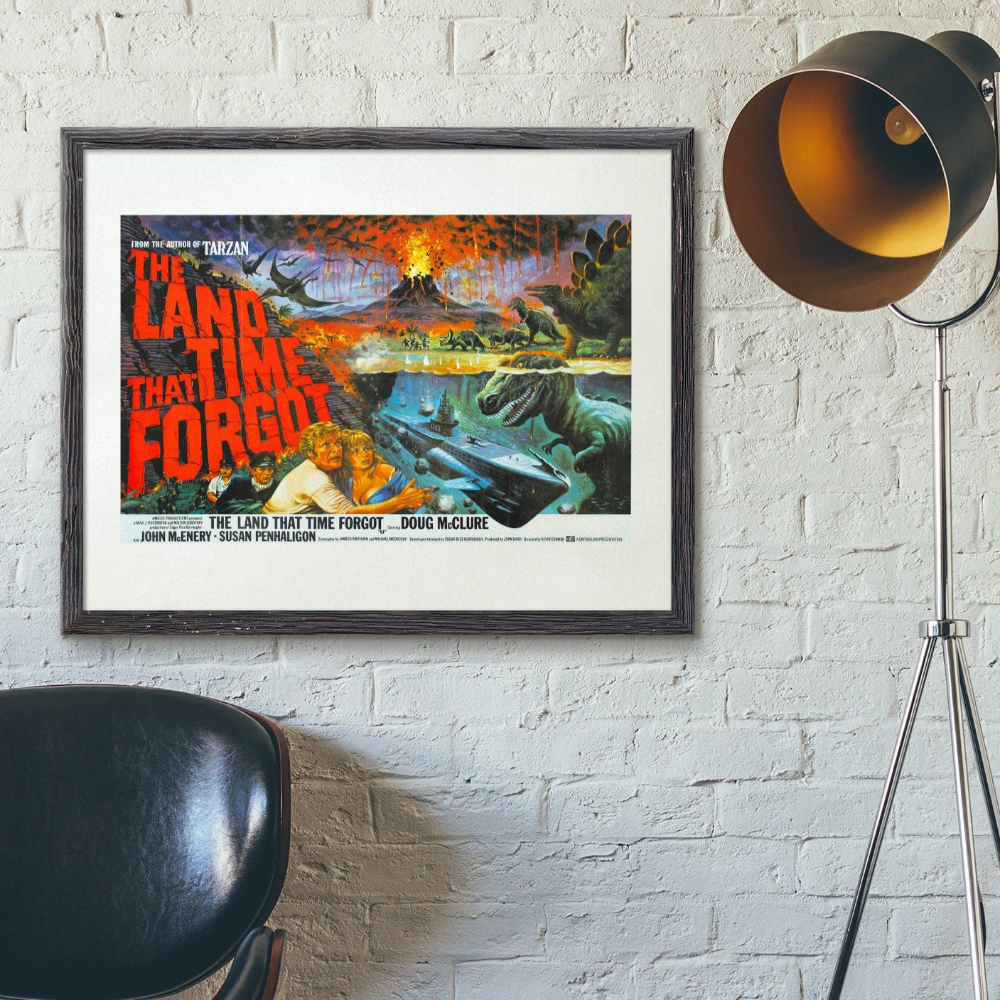 Land That Time Forgot, The -- Deluxe 11" x 17" Poster Art Print | Doug McClure! Edgar Rice Burroughs' Adaptation! Dinosaurs!