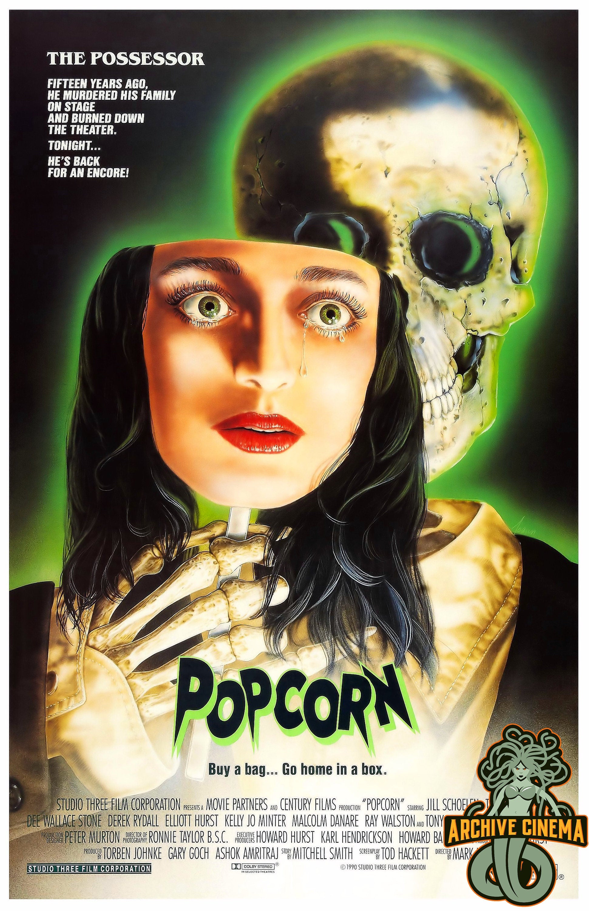 Popcorn -- 11" x 17" Deluxe Poster Wall Art Print || 1980s Horror Cult Fave!