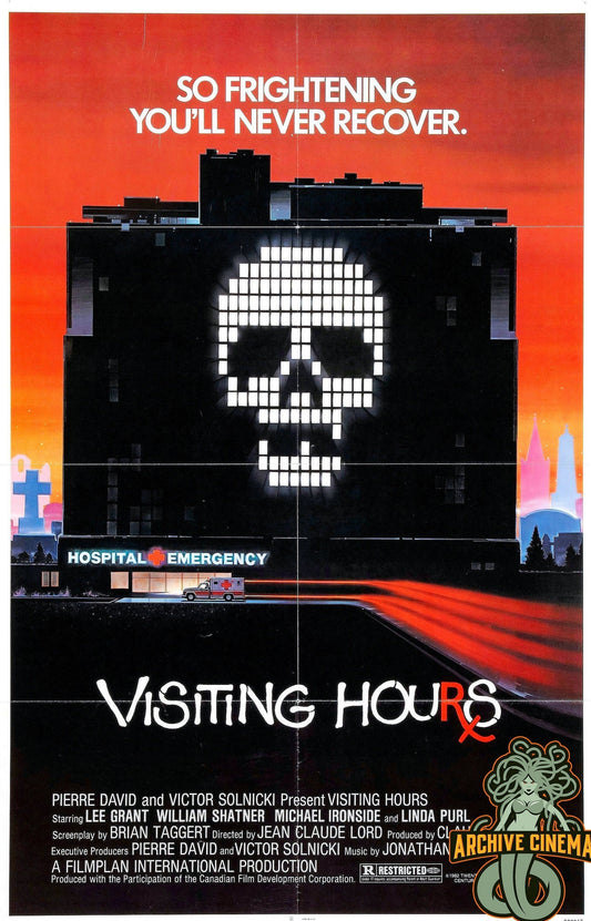 Visiting Hours -- Deluxe 11" x 17" Poster Art Print || 1980's Slasher Film Horrors!