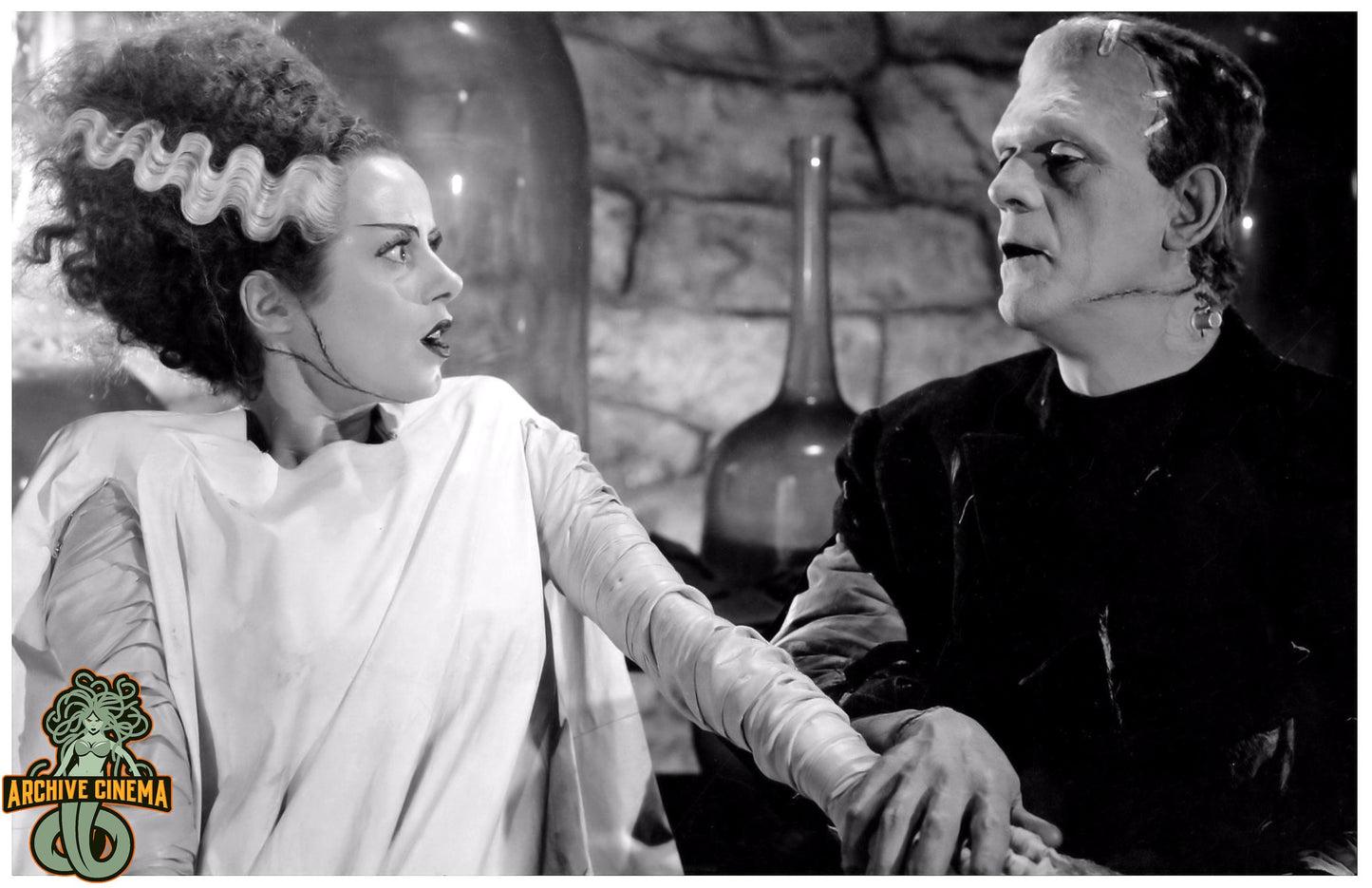 Bride of Frankenstein -- 11" x 17" Poster Art Print || Elsa Lanchester & Boris Karloff!