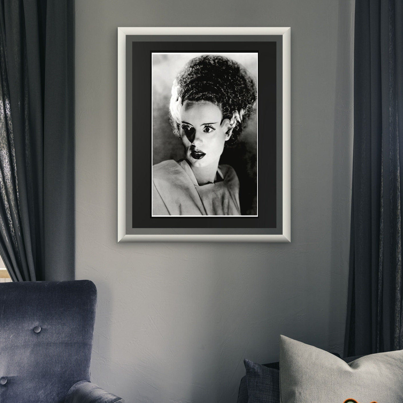 Bride of Frankenstein-- 11" x 17" Poster Art Print || Elsa Lanchester, the Queen of Halloween!