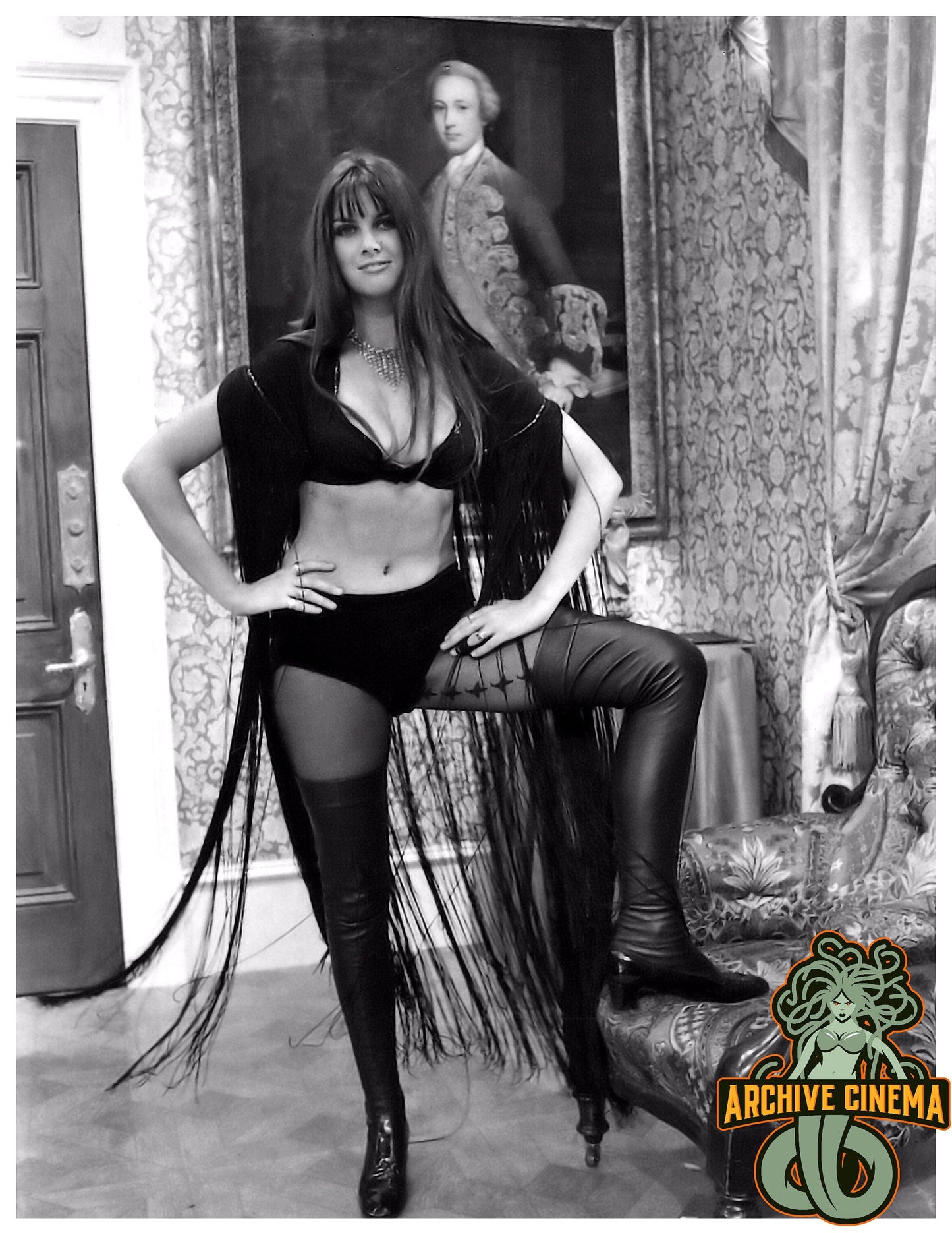 Caroline Munro -- 8.5" x 11" Deluxe Wall Art Print || Sexy S & M Vampire!