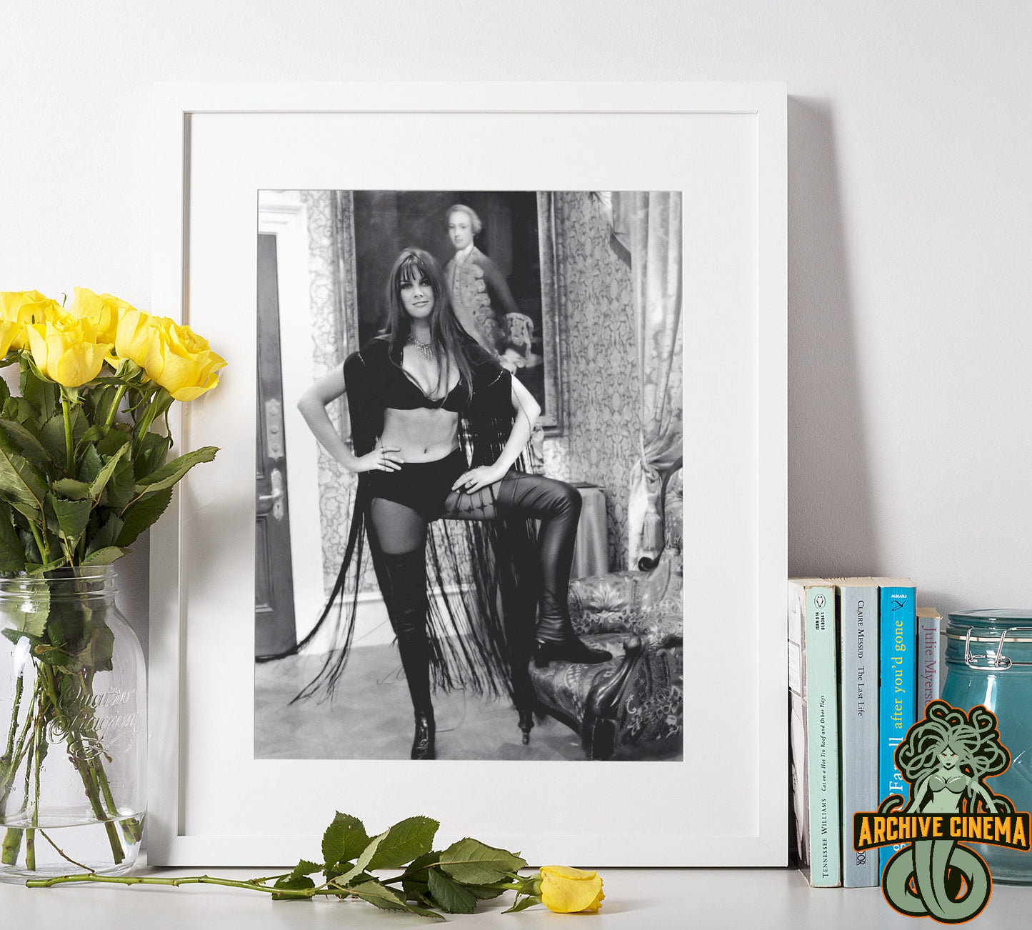 Caroline Munro -- 8.5" x 11" Deluxe Wall Art Print || Sexy S & M Vampire!