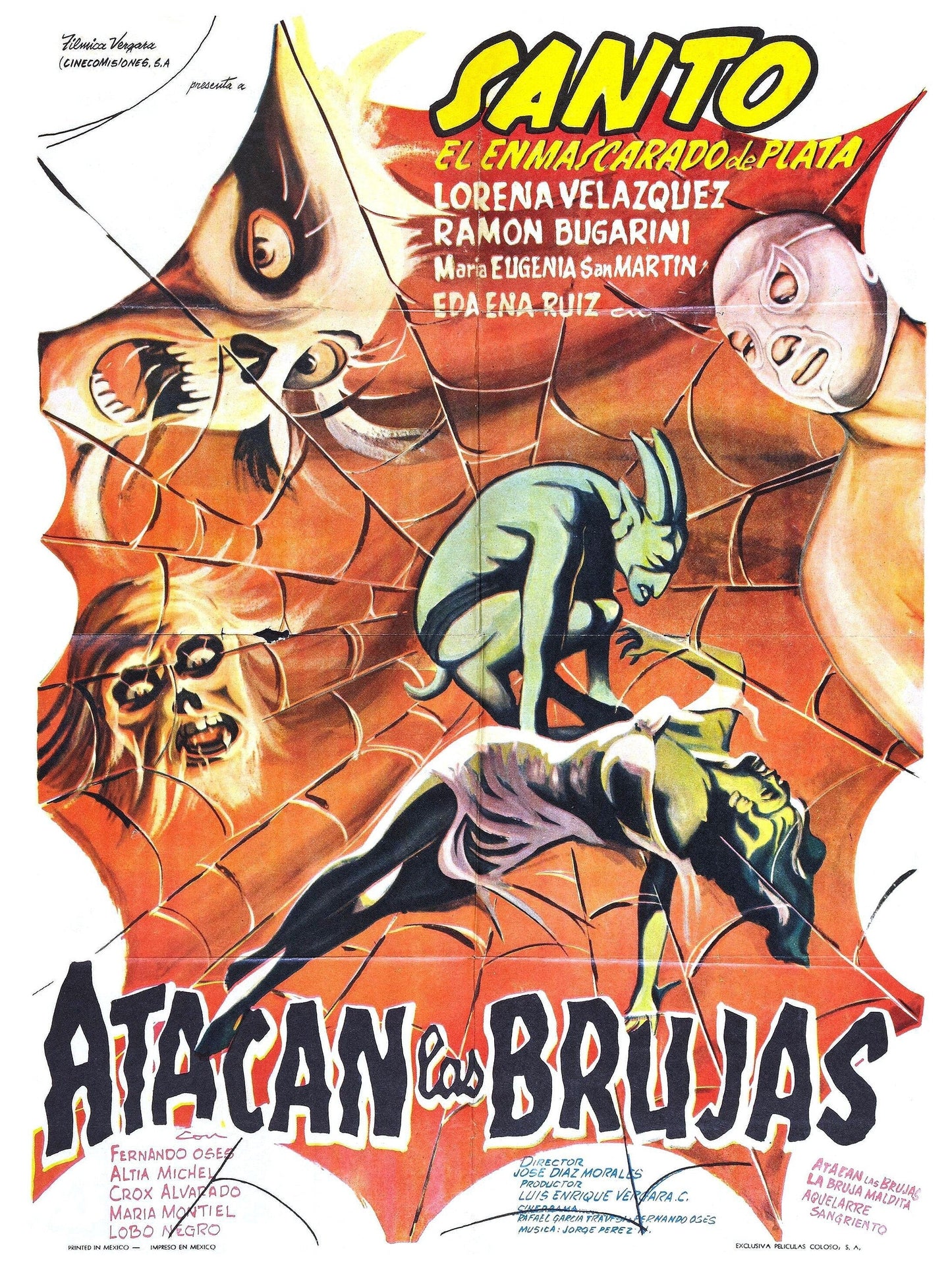 Santo in The Witches Attack -- 11" x 17" Deluxe Poster Art Print