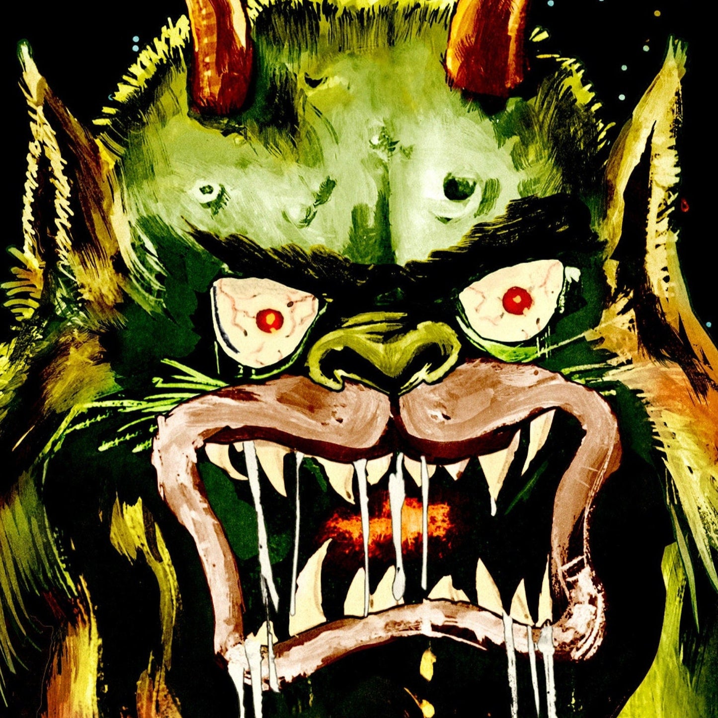 Moon Monster -- 11" x 17" Deluxe Poster Art Print || Classic Comic Book Ad Terror Beastie!