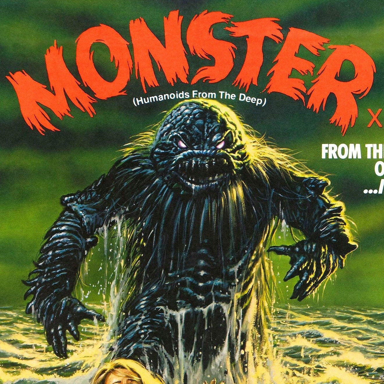 Humanoids from the Deep -- 11" x 17" Poster Art Print || The Monster Claims Its First Victim!