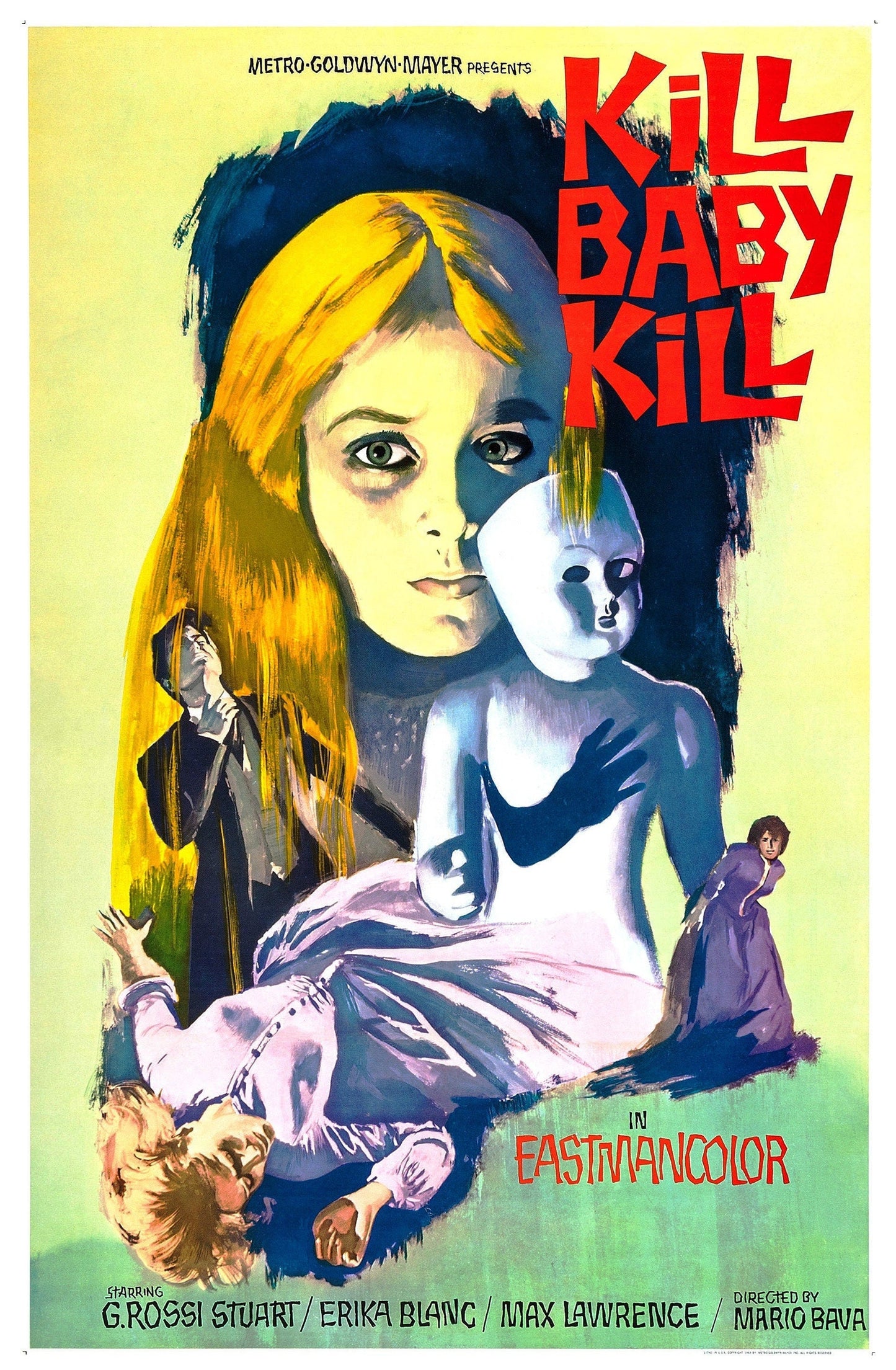 Kill Baby Kill -- 11" x 17" Deluxe Poster Art Print || Italian Giallo Psycho-Killer Epic!