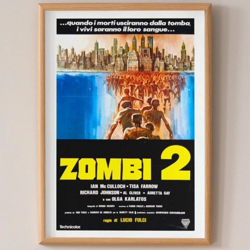 Zombi 2 -- 11" x 17" Deluxe Poster Art Print || Zombies vs the Surrounded Cities!