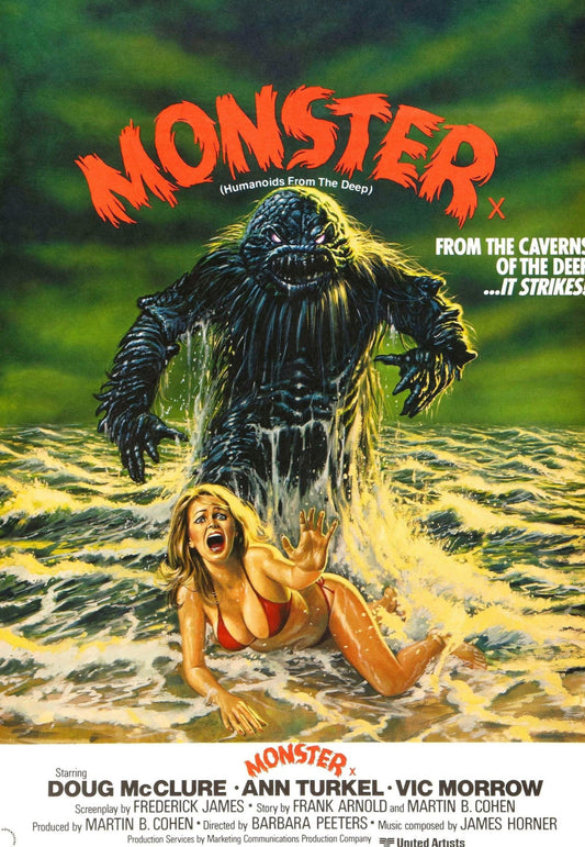 Humanoids from the Deep -- 11" x 17" Poster Art Print || The Monster Claims Its First Victim!