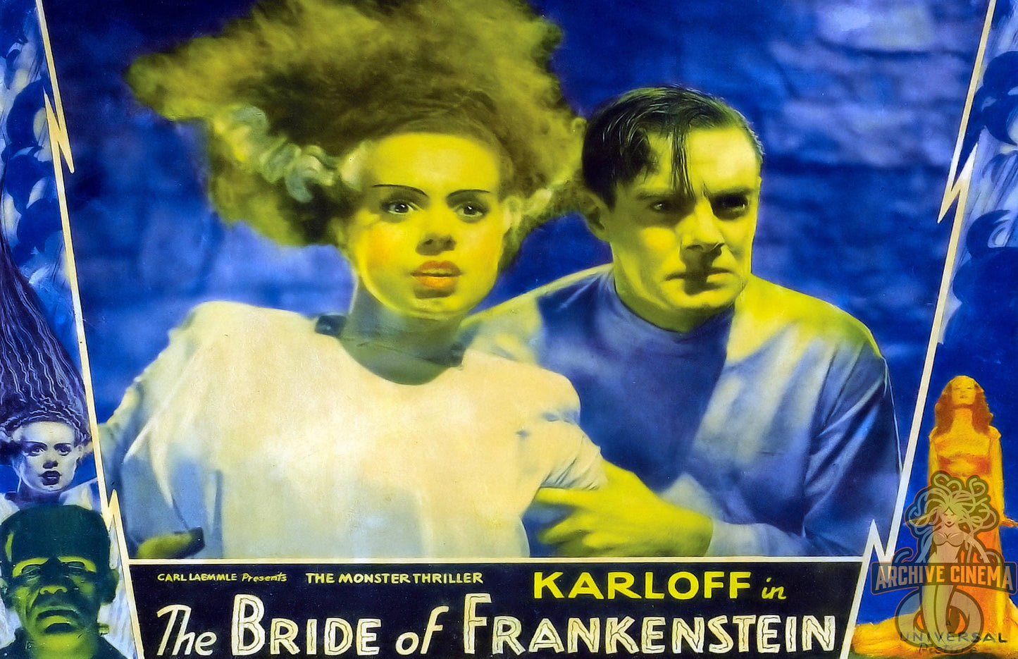 Bride of Frankenstein -- 11" x 17" Deluxe Poster Art Print w/ Elsa Lanchester!