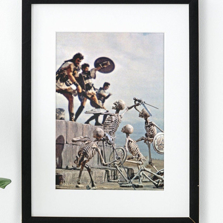 Jason & the Argonauts -- 8.5" x 11" Deluxe Art Print || Famous Skeletal Battle from Ray Harryhausen!