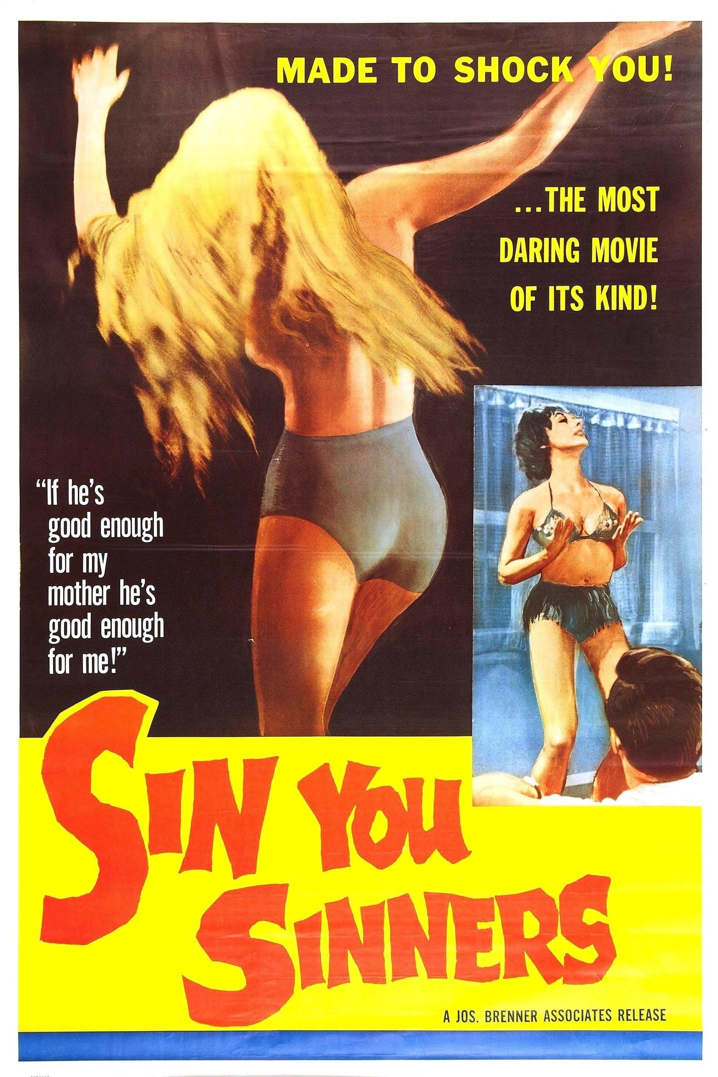 Sin You Sinners! -- 11" x 17" Deluxe Poster Art Print || Sinnin' Swingers Do Their Nasty Thang!