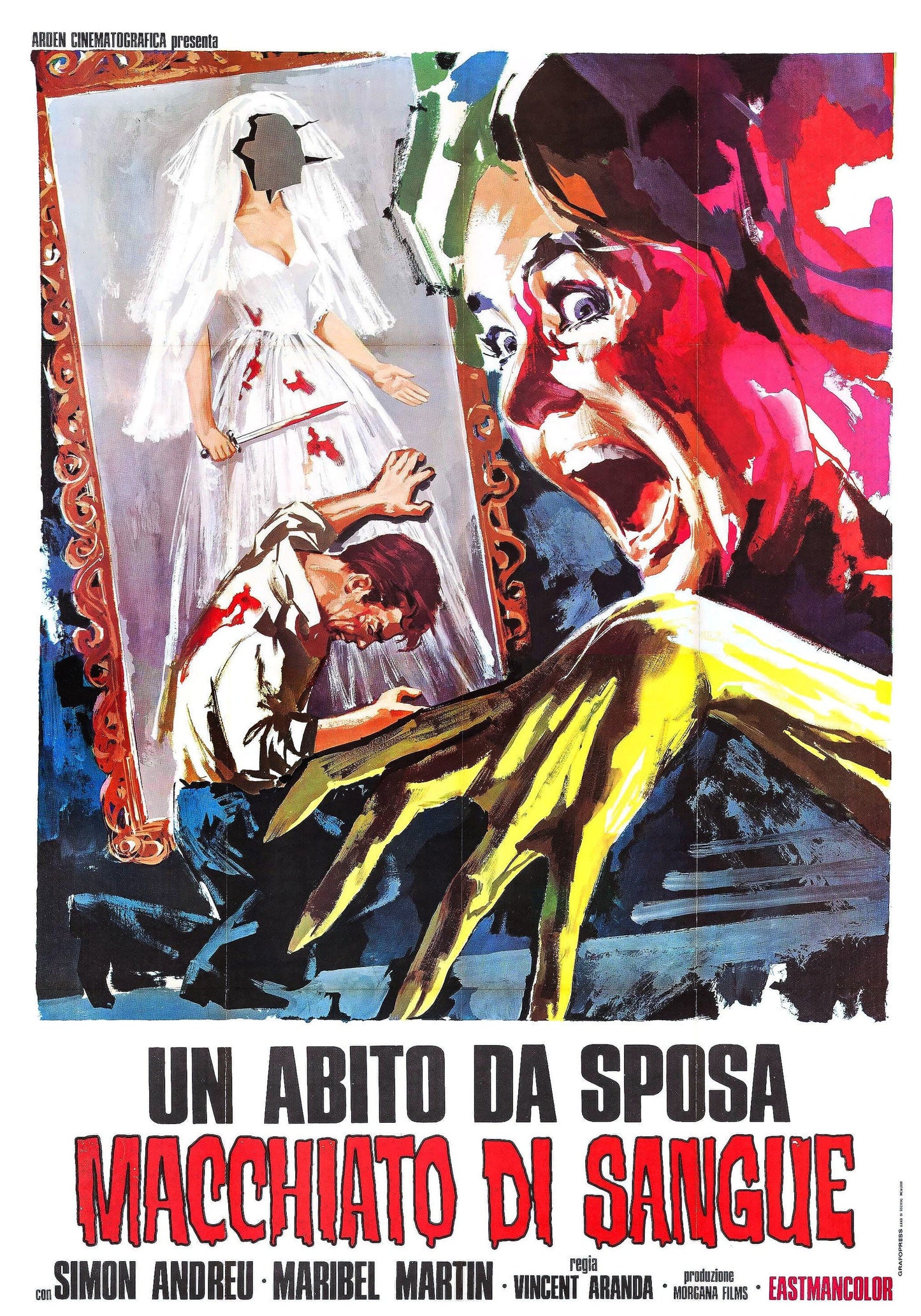 Blood-Spattered Bride, The -- 11" x 17" Deluxe Poster Art Print || Mario Bava Giallo!