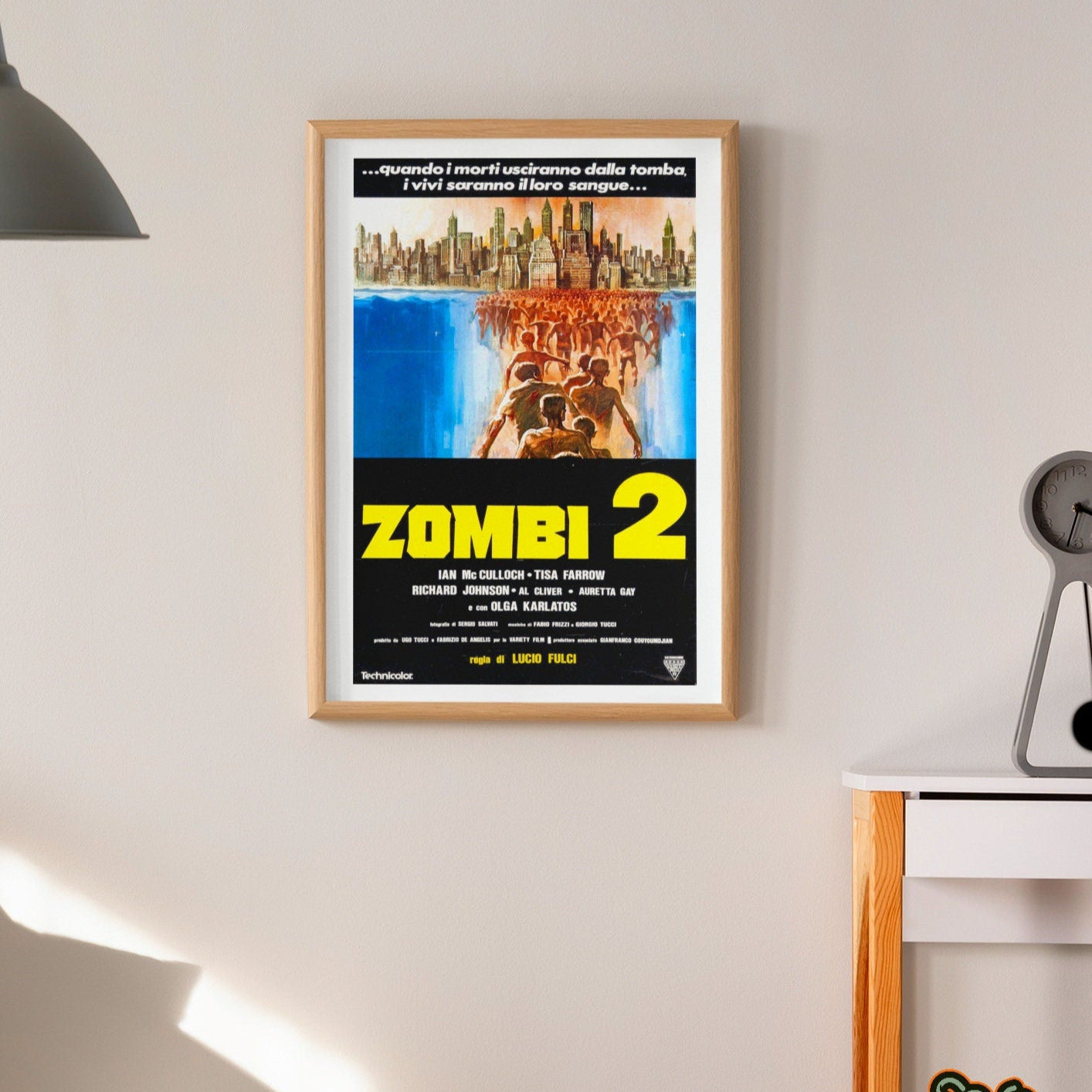 Zombi 2 -- 11" x 17" Deluxe Poster Art Print || Zombies vs the Surrounded Cities!