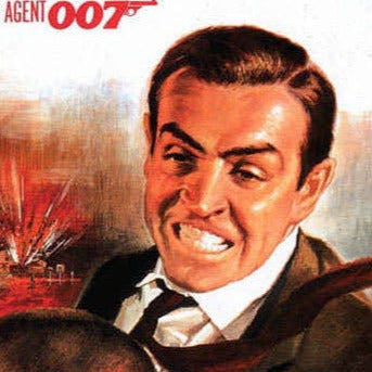 Goldfinger -- 8.5" x 11" Deluxe Art Print || Bond 007 Slaps Odd Job!