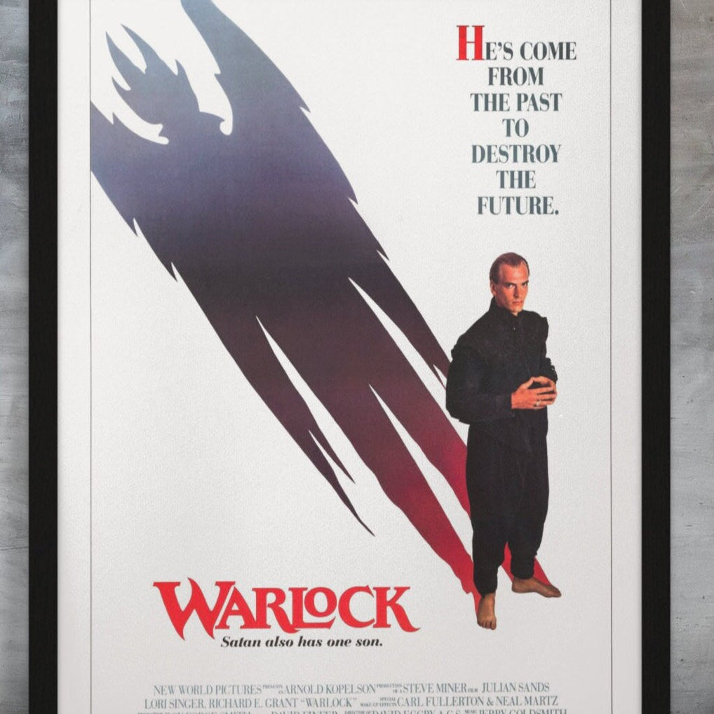 Warlock -- 11" x 17" Deluxe Poster Art Print || Julian Sands as S.O.D. (Son of Devil)!