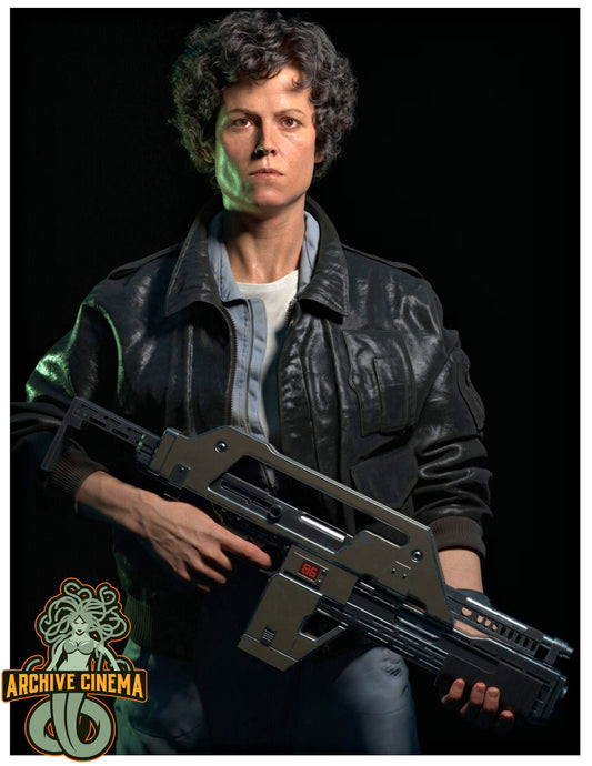 Sigourney Weaver in ALIENS -- 8.5" x 11" Deluxe Art Print || Ripley vs the Aliens for Control of the Universe!