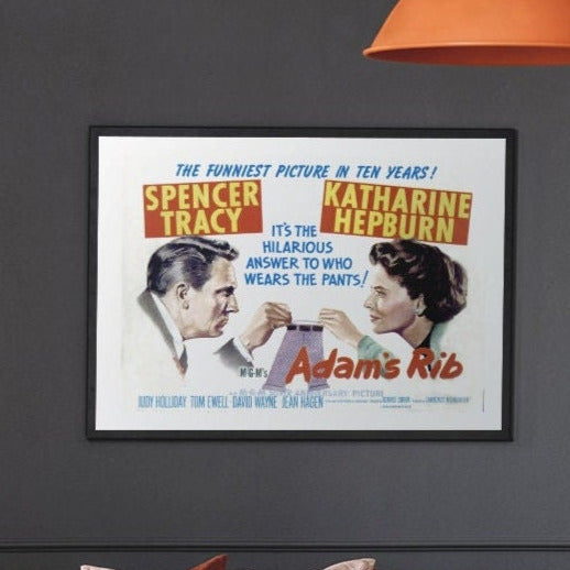 Adam's Rib -- 11" x 17" Deluxe Poster Art Print || Kathrine Hepburn vs Spencer Tracy!