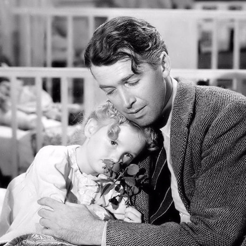 It's a Wonderful Life -- 8.5" x 11" Deluxe Art Print || Jimmy Stewart in Holiday Classic!