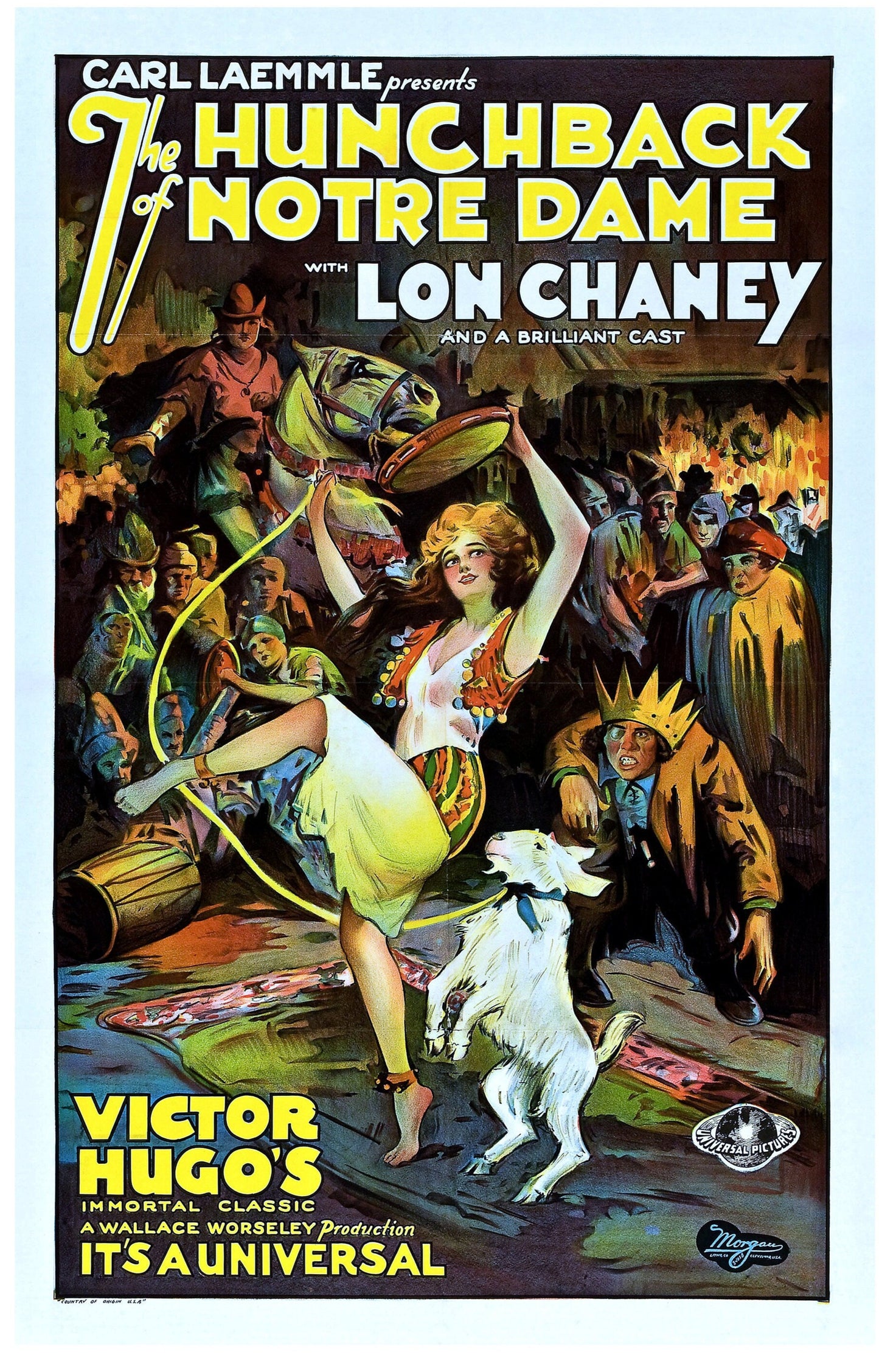 Lon Chaney Sr. Silent Film Poster Set -- 11" x 17" Deluxe Poster Art Prints w/ Man of a Thousand Faces!