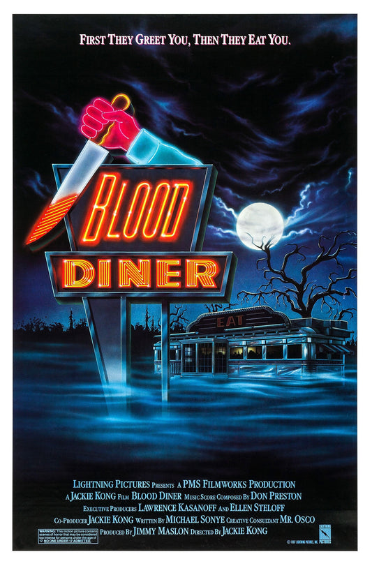 Blood Diner -- 11" x 17" Deluxe Poster Art Print || You're What's On the Menu!