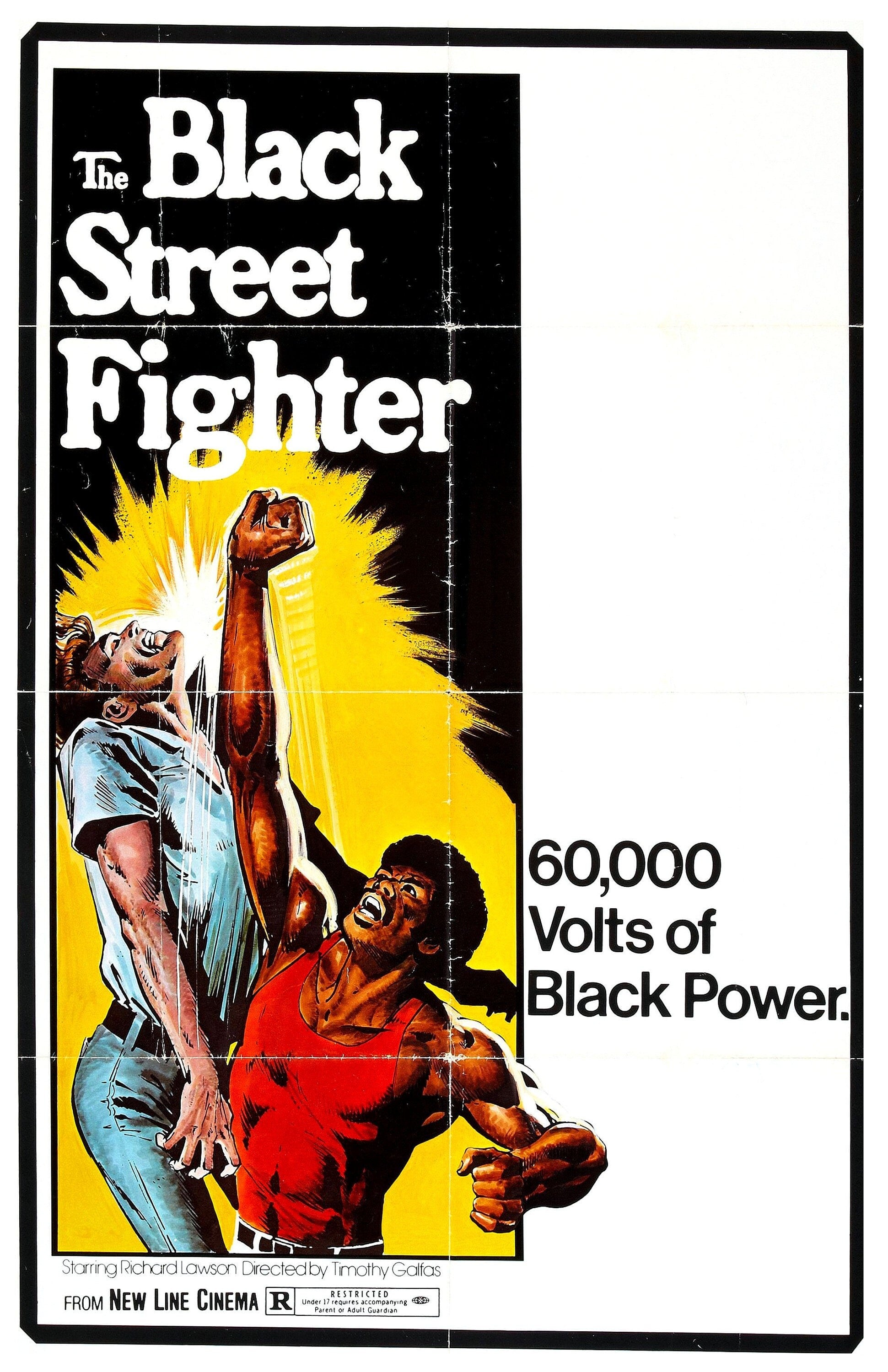 The Black Street Fighter -- 11" x 17" Deluxe Poster Art Print || Deserving Criminal YT Scum Take a Beating Down!