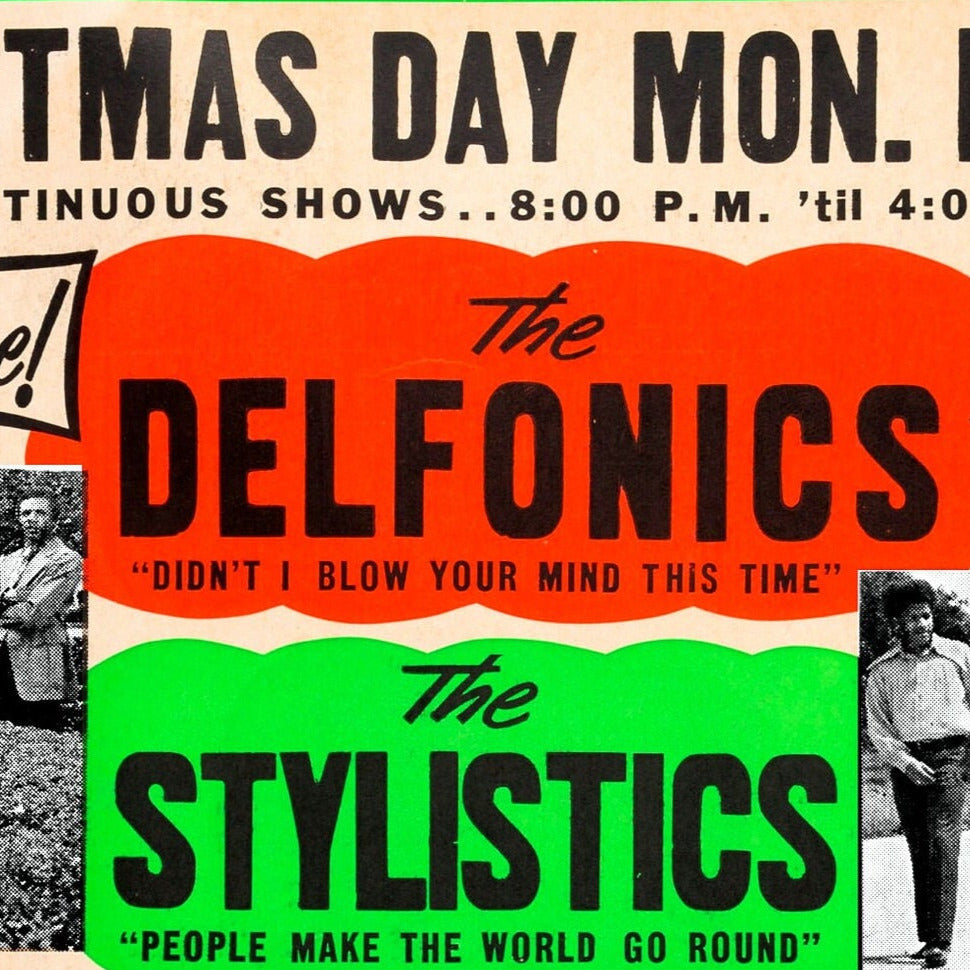 Delfonics Christmas Spectacular -- 11" x 17" Deluxe Poster Art Print || Manhattan on Christmas Day a Long, Long Time Ago!