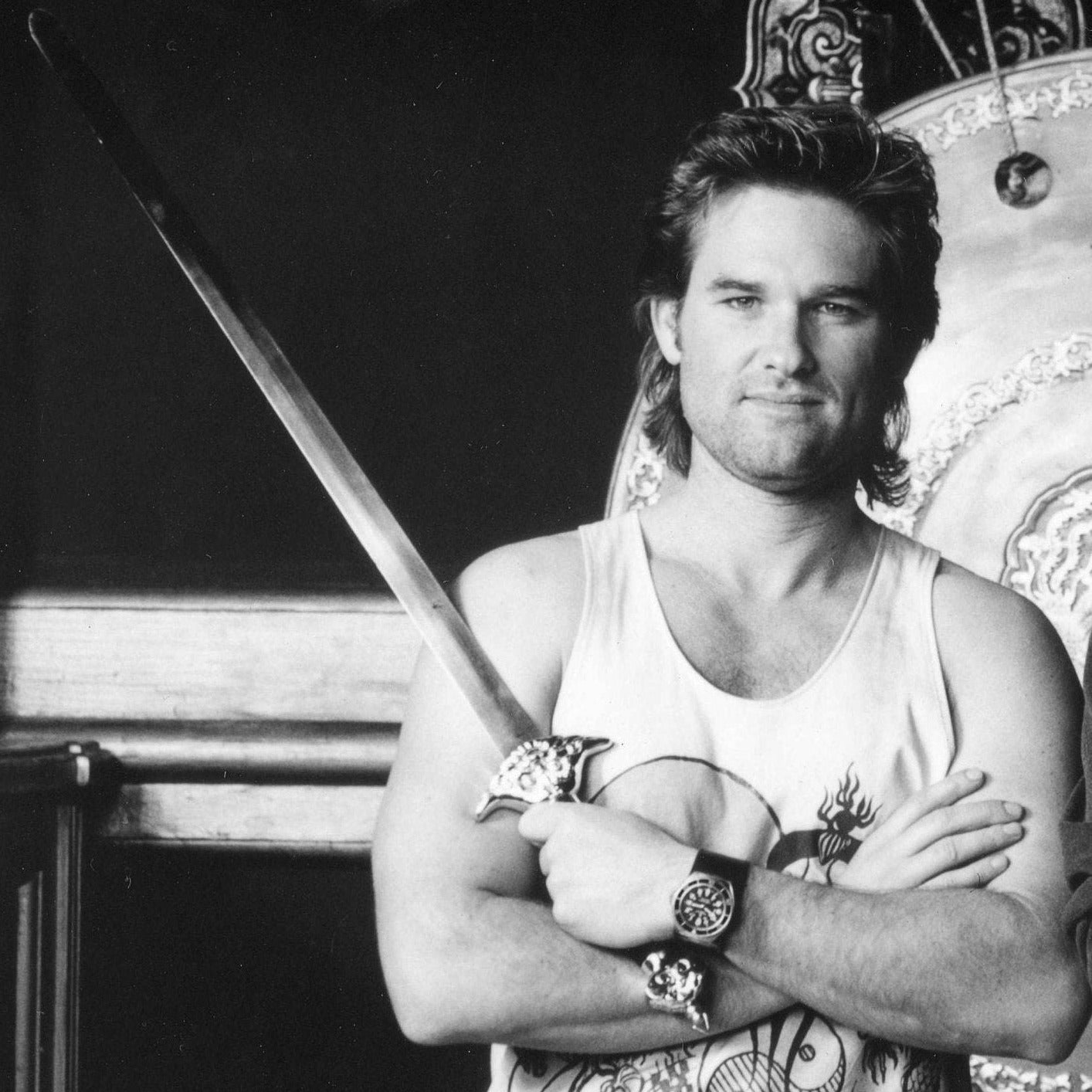 John Carpenter & Kurt Russell -- 8.5" x 11" Deluxe Art Print || Carpenter & Kurt Russell on the set of 'Big Trouble in Little China'!