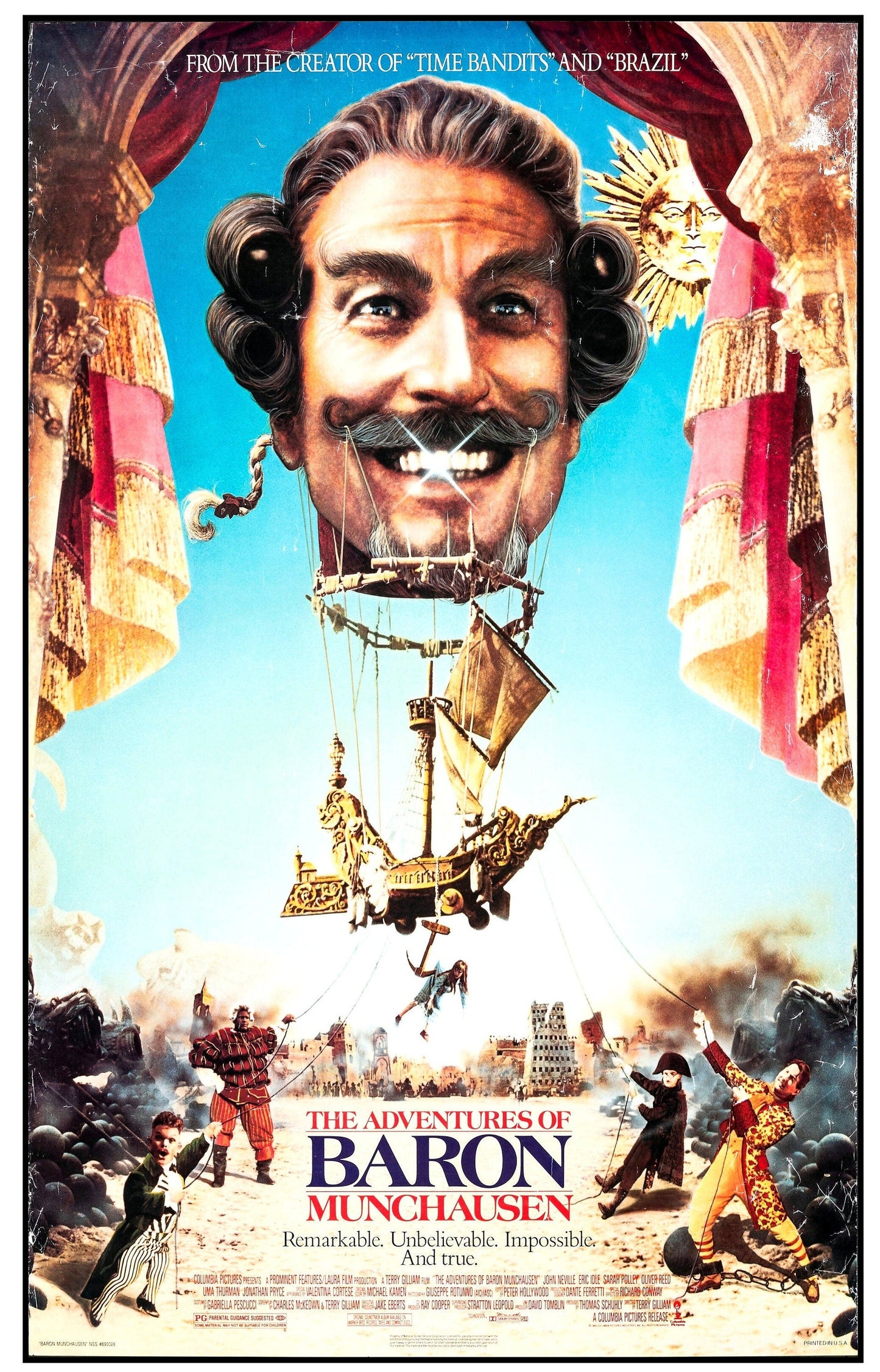 Adventures of Baron Munchausen, The -- Deluxe 11" x 17" Poster Art Print || Terry Gilliam Fantasy Masterpiece!