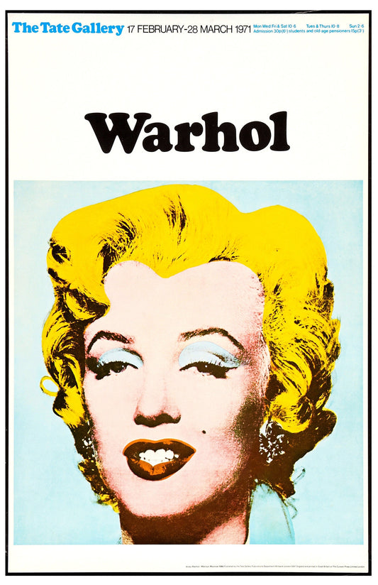 Andy Warhol Exhibit -- 11" x 17" Poster Art Print || Marilyn Monroe!