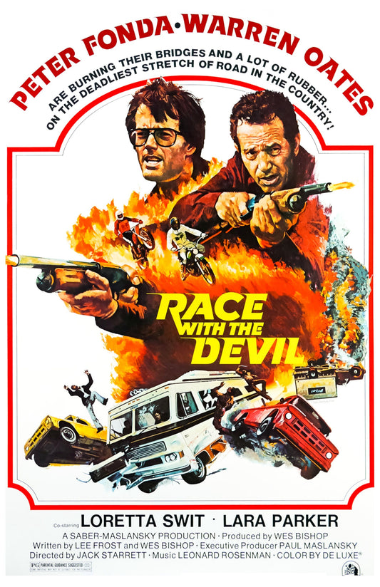 Race with the Devil -- 11" x 17" Deluxe Poster Art Print || Peter Fonda vs The Devil!