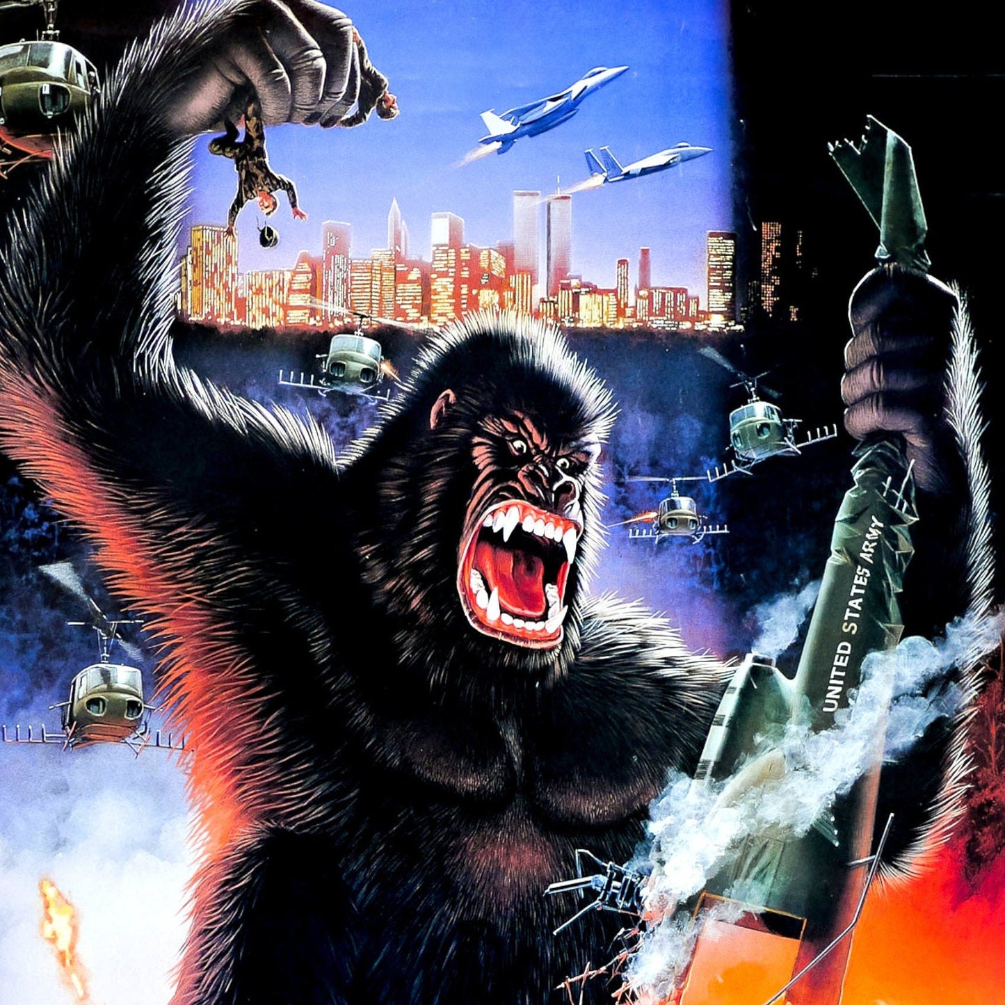 King Kong 2 -- 11" x 17" Deluxe Poster Art Print || Peter Fonda vs The Devil!