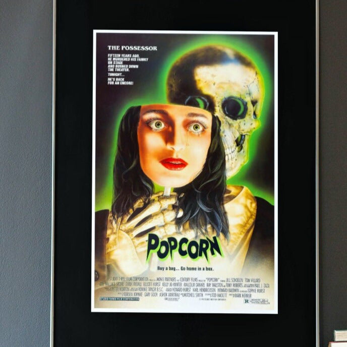 Popcorn -- 11" x 17" Deluxe Poster Wall Art Print || 1980s Horror Cult Fave!