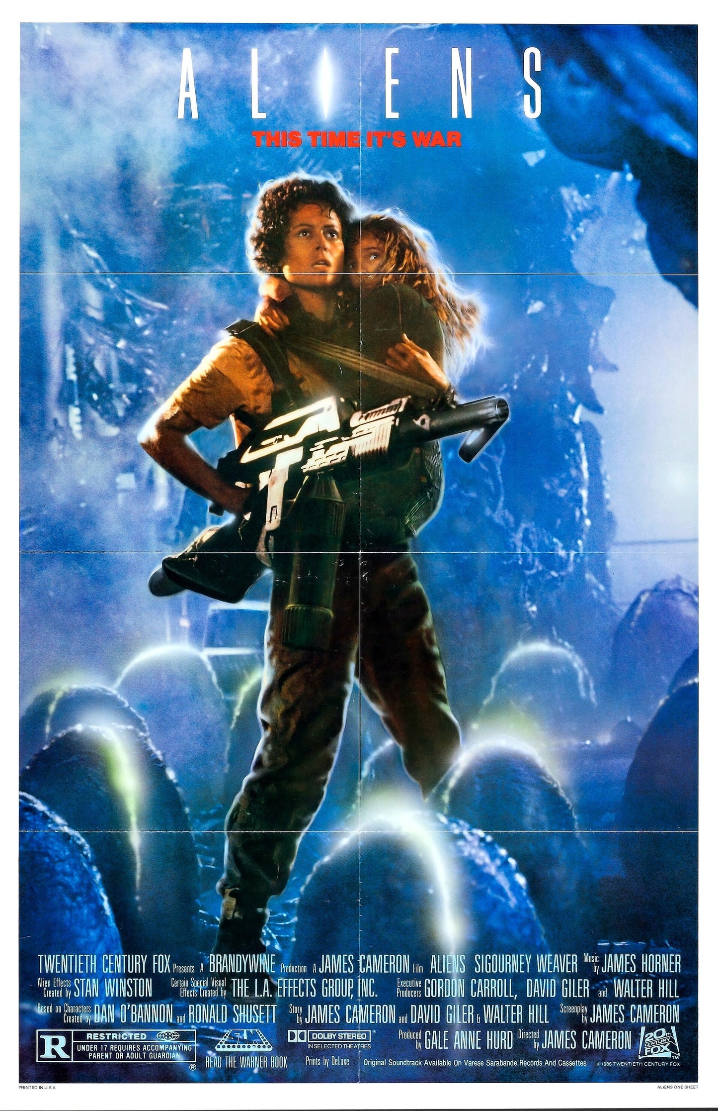 Aliens-- 11" x 17" Deluxe Poster Print || Ripley vs the Aliens for Control of the Universe!