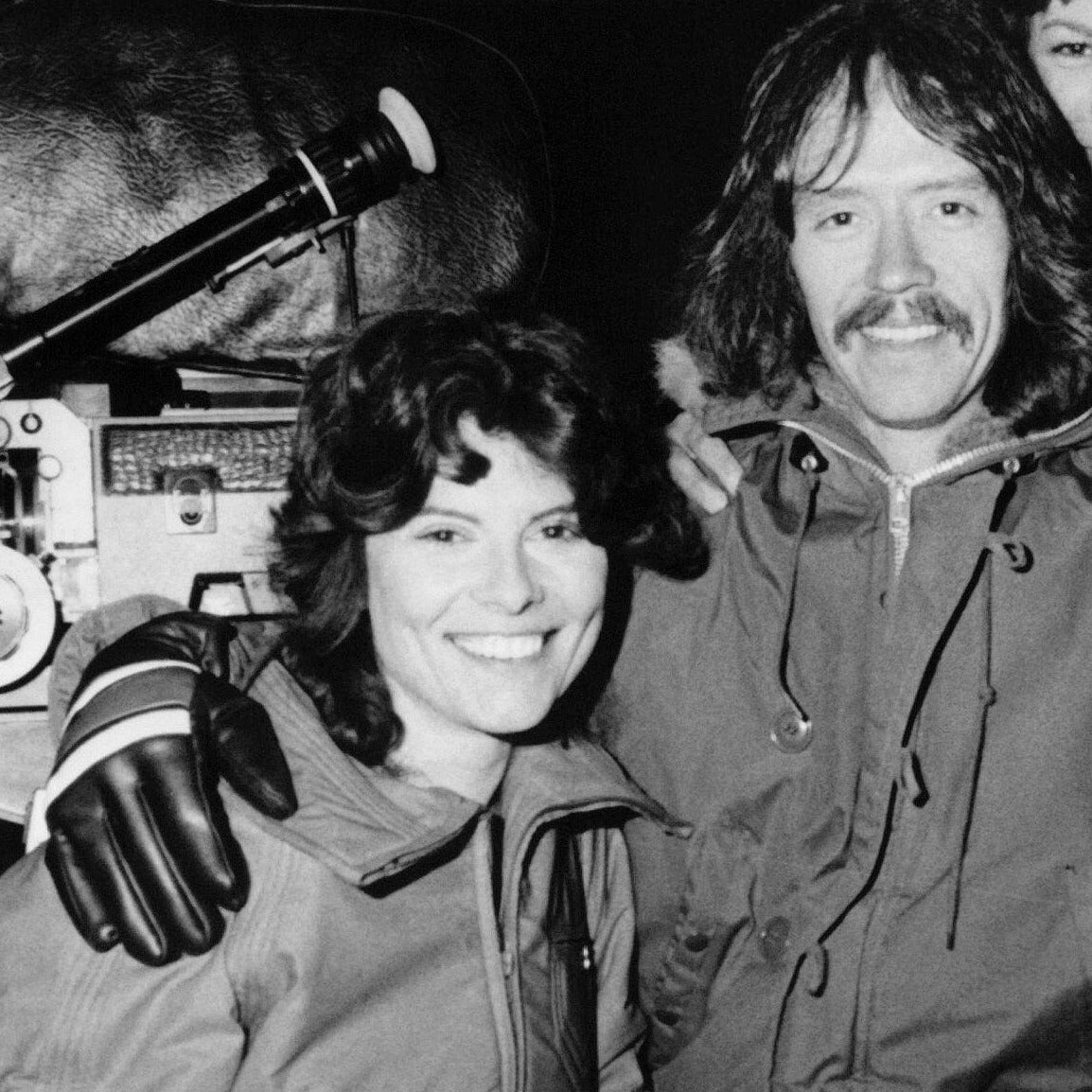 John Carpenter -- BTS on the Set of 'The Fog' Art Print || Adrienne Barbeau! Jamie Lee Curtis! Janet Leigh! John Carpenter!