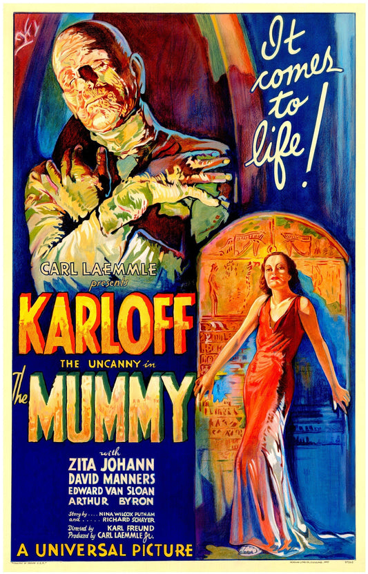 Mummy, The -- 11" x 17" Deluxe Poster Art Print || Gorgeous Colors! Classic Monster Art!