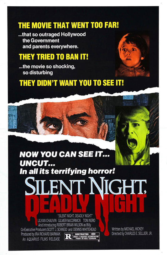 Silent Night, Deadly Night -- Deluxe 11" x 17" Poster Art Print || The Santa Movie So Scary, They Banned It!