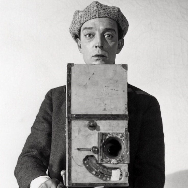 Buster Keaton -- Deluxe 8.5" x 11" Art Print | Buster Behind the Camera!